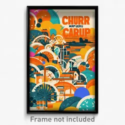 Icelandic Movie Poster - Coarse Harbour (Iceland Retro Film Art Print)