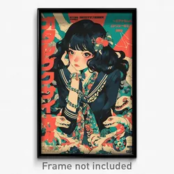 Japanese Movie Poster - Woman Feeling Numb, Unique Wrist Ribbon (Art Print)