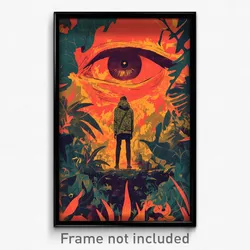 Greek Movie Poster - Peaceful Hideout (Greece Psychedelic Art Retro Film Print)