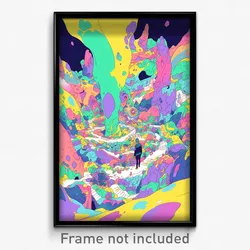Art Poster - Hidden Henge (Psychedelic Trippy Weird 11x17 Print)