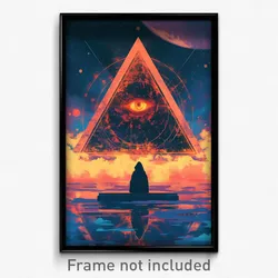 Bollywood Movie Poster - Triangular Chimney (India Retro Hindi Film Art Print)
