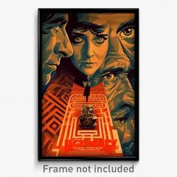Greek Movie Poster - Big Maze (Greece Psychedelic Trippy Art Retro Film Print)