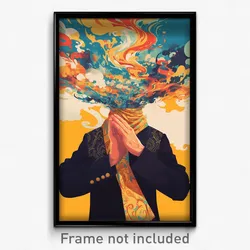 Indonesian Movie Poster - Man Feeling Isolated, Modest Yellow Neckerchief