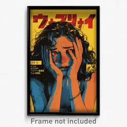 Hebrew Movie Poster - Woman Feeling Fright, Wild Blue Tank Top (Art Print)