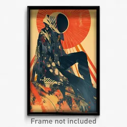 Movie Art Poster - Man Feeling Attentiveness, Wild Grey Legwear (Film Print)