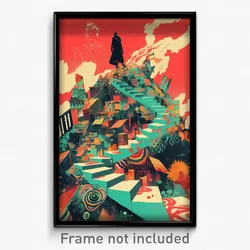 Brazilian Movie Poster - Villainous Rooftops (Brazil Retro Film Art Print)