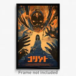 Thai Movie Poster - Girl Feeling Fright, Spherical Grey Scarf (Art Print)