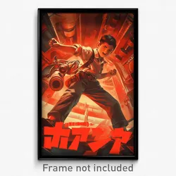 Movie Art Poster - Boy Feeling Aggressive Wearing Bulky Sash (Retro Film Print)