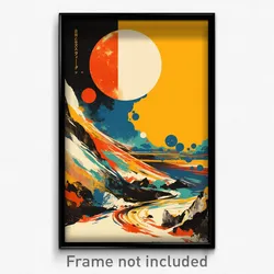 Greek Movie Poster - Graceful Vista (Greece Psychedelic Art Retro Film Print)