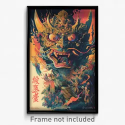 Thai Movie Poster - Mushy Hollow (Thailand Psychedelic Art Retro Film Print)