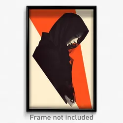 German Movie Poster - Woman Feeling Pessimism, Expensive Hooded Jacket (Print)