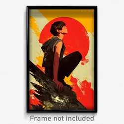 Spanish Movie Poster - Boy Feeling Strong, Gentle Hooded Vest (Spain Art Print)