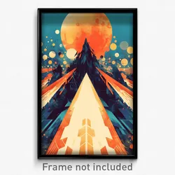 German Movie Poster - Frozen Furnace (Germany Psychedelic Art Retro Film Print)
