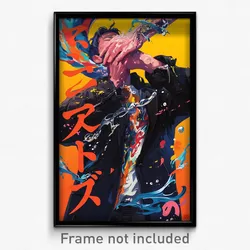 Japanese Movie Poster - Man Feeling Contempt, Handmade Black Jacket (Art Print)