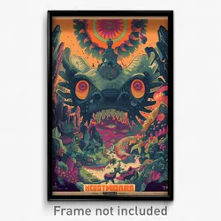 Mexican Movie Poster - Bountiful View (Mexico Psychedelic Art Retro Film Print)