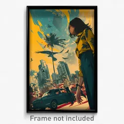 Indonesian Movie Poster - Urban Indian City (Indonesia Retro Film Art Print)
