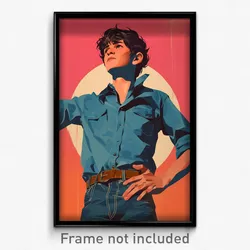 Brazilian Movie Poster - Boy Feeling Suspense, Scholarly Denim (Art Print)