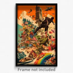 Mexican Movie Poster - Classic Cove (Mexico Psychedelic Art Retro Film Print)