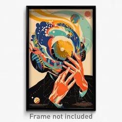 Mexican Movie Poster - Man Feeling Doubt, Handsome Egg Hair Ornament (Art Print)
