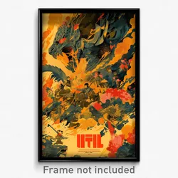 Thai Movie Poster - Agile Hole (Thailand Psychedelic Art Retro Film Print)