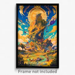 Thai Movie Poster - Stark Tundra (Thailand Psychedelic Art Retro Film Print)