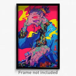 Art Poster - Man Feeling Assertive Wearing Grimy Scrunchie (Print)