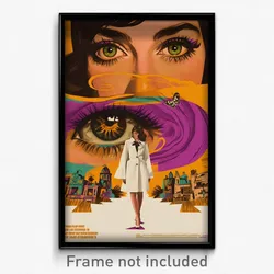 Mexican Movie Poster - Girl Feeling Sentimentality, Acclaimed Purple Headwear