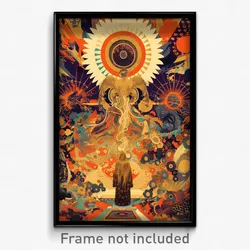 Russian Movie Poster - Square Relicry (Russia Psychedelic Art Retro Film Print)