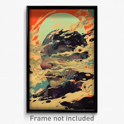 Movie Art Poster - Natural Isthmus (Psychedelic Trippy Retro Cartoon Film Print)