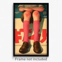 Hebrew Movie Poster - Boy Feeling Claustrophobic, Crafty Pink Legwear (Print)