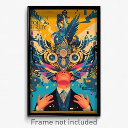 Mexican Movie Poster - Boy Feeling Unsure, Worn Blue Collar (Mexico Art Print)