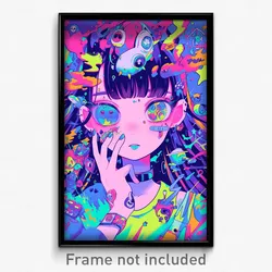 Art Poster - Wiggly Waste (Psychedelic Trippy Weird 11x17 Print)