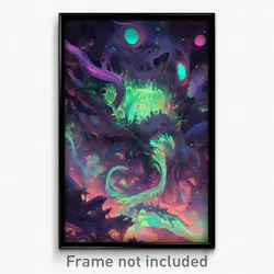 Art Poster - Electric Dock (Psychedelic Trippy Weird 11x17 Cartoon Print)