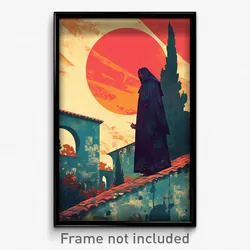 Greek Movie Poster - Secret Abbey (Greece Psychedelic Art Retro Film Print)