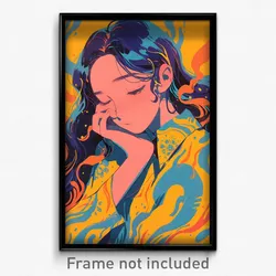 Vietnamese Movie Poster - Girl Feeling Dejection, Whimsical Loose Bowtie (Print)