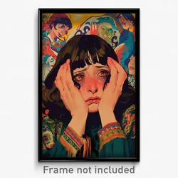 Mexican Movie Poster - Girl Feeling Weak, Handmade Shoulder Strap (Art Print)