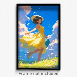 Art Poster - Man Feeling Sentimentality Wearing Delightful Sundress (Print)