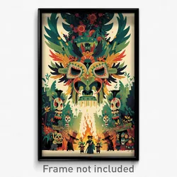 Mexican Movie Poster - White Ramparts (Mexico Psychedelic Art Retro Film Print)
