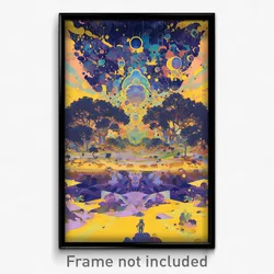 Art Poster - Unnatural Apiary (Psychedelic Trippy Weird 11x17 Print)
