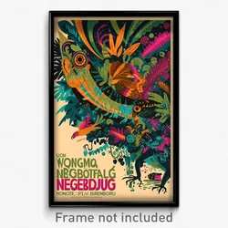Mexican Movie Poster - Negligible Bog (Mexico Psychedelic Art Retro Film Print)