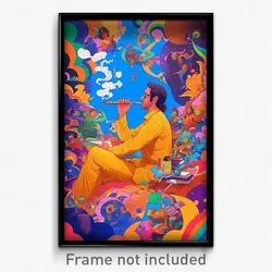 Bollywood Movie Poster - Wiggly Mews (India Retro Hindi Film Art Print)