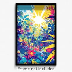 Greek Movie Poster - Vibrant Sea (Greece Psychedelic Art Retro Film Print)
