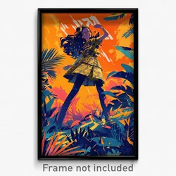 Mexican Movie Poster - Girl Feeling Irritated, International Highleg (Art Print)