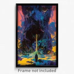 German Movie Poster - Fluid Sanctuary (Germany Psychedelic Art Retro Film Print)
