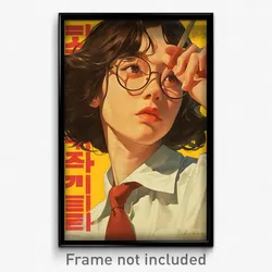 Korean Movie Poster - Girl Feeling Attraction, Noisy White (Korea Art Print)