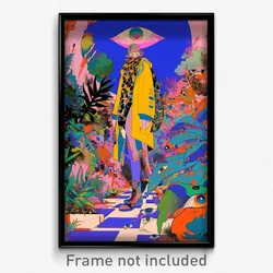 Art Poster - Zany Catwalk (Psychedelic Trippy Weird 11x17 Print)