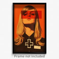 German Movie Poster - Girl Feeling Discombobulated, White Button Badge (Print)