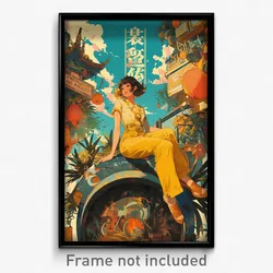 Vietnamese Movie Poster - Sunny Tea (Vietnam Psychedelic Art Retro Film Print)