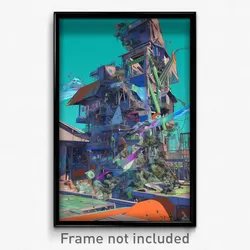 Art Poster - Evergreen Sawmill (Psychedelic Trippy Weird 11x17 Print)