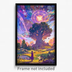 Movie Art Poster - Colorful Orchard (Psychedelic Retro Weird Film Print)